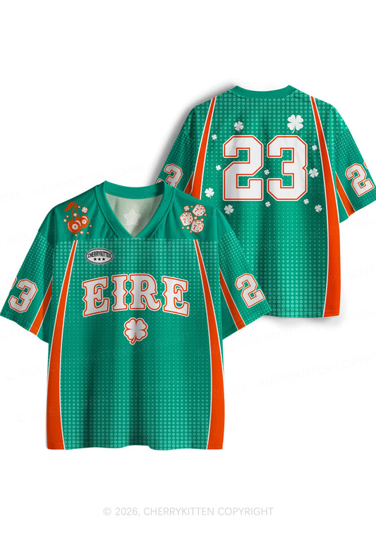 Custom Eire Four Leaf Clover St Patricks Y2K Sport Jersey Shirts Cherrykitten