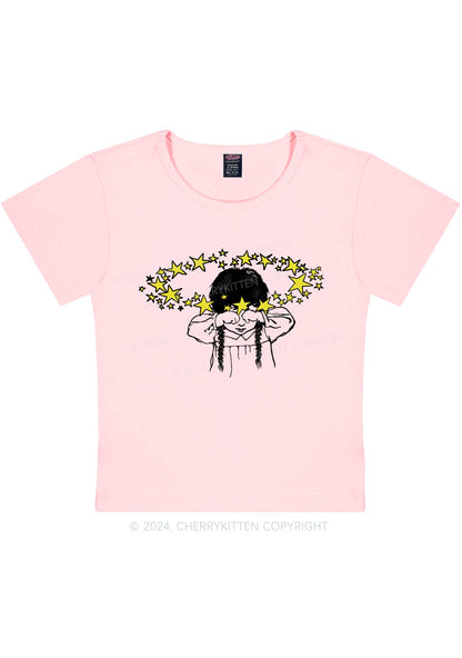 Stars In Your Eyes Y2K Baby Tee Cherrykitten