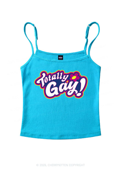 Totally Gay Pride Y2K Spaghetti Strap Cami Cherrykitten