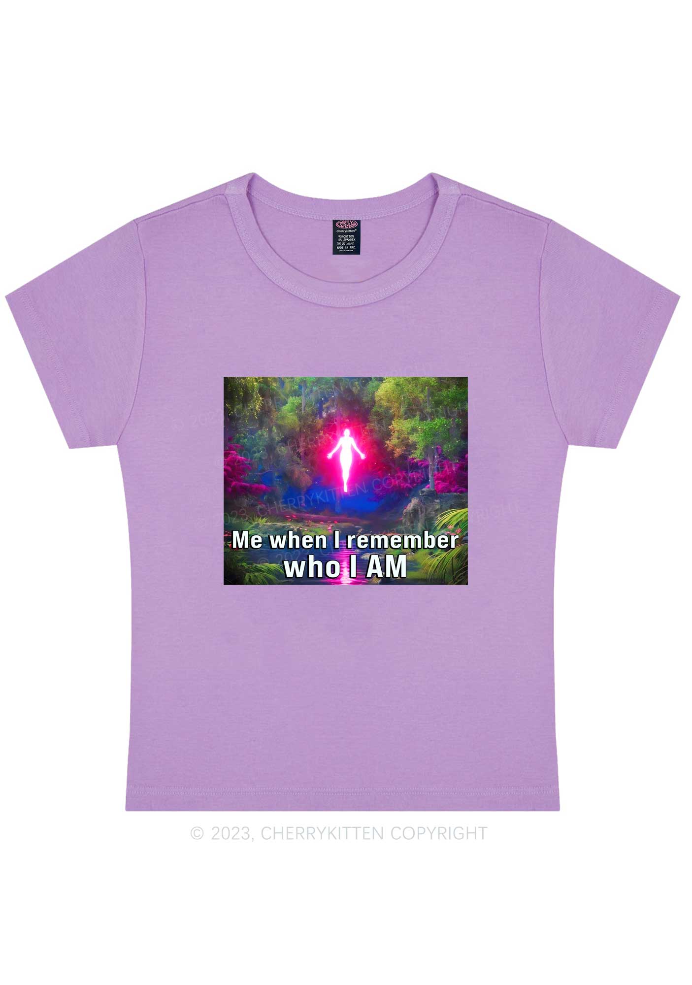 Curvy Who I Am Y2K Baby Tee Cherrykitten