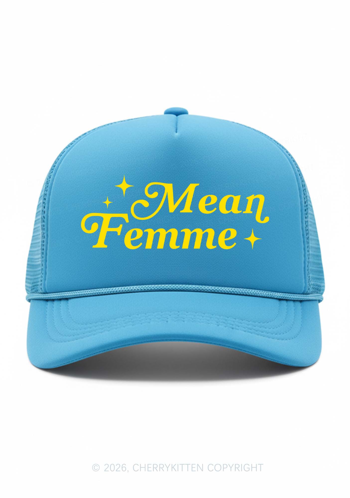 Mean Femme Pride Y2K Trucker Hat Cherrykitten