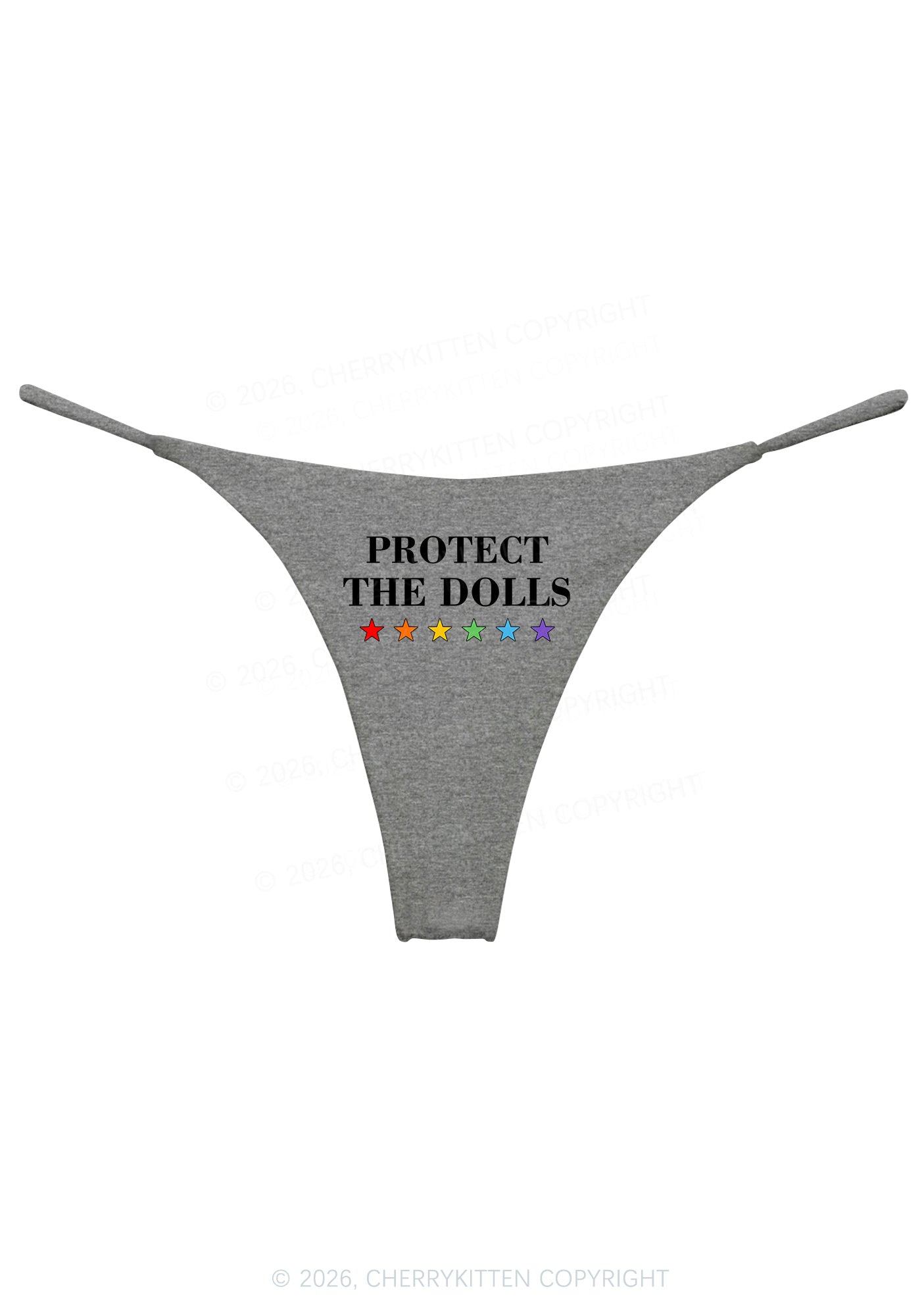 Protect The Dolls Pride Y2K Bikini String Thong Cherrykitten