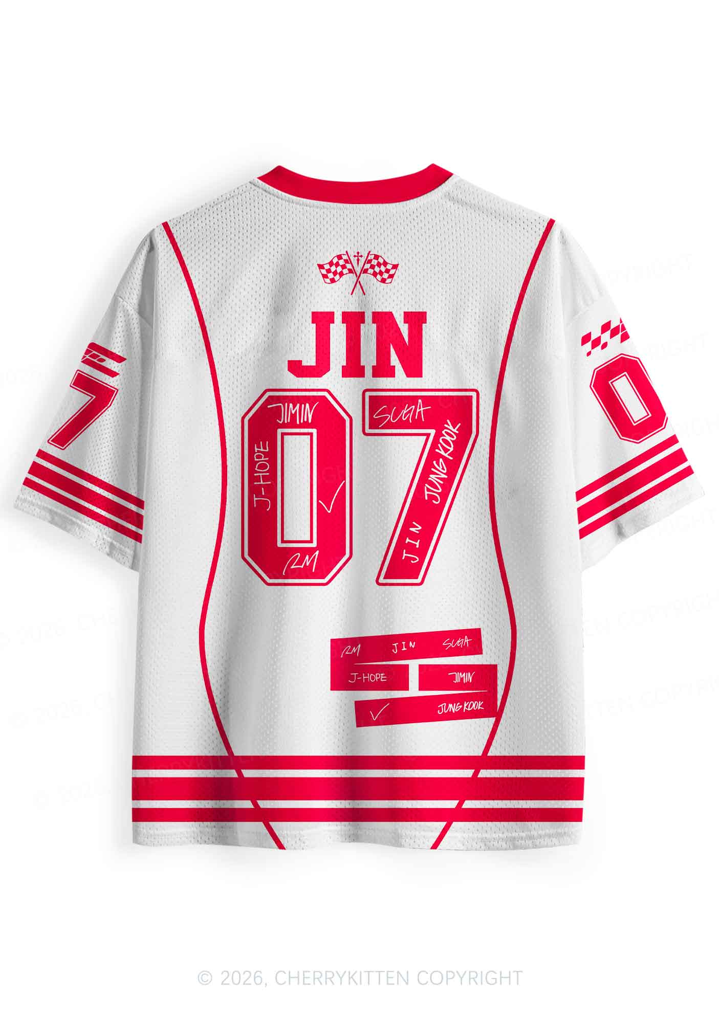 Kpop Handsome Guy Y2K Sport Jersey Shirts Cherrykitten