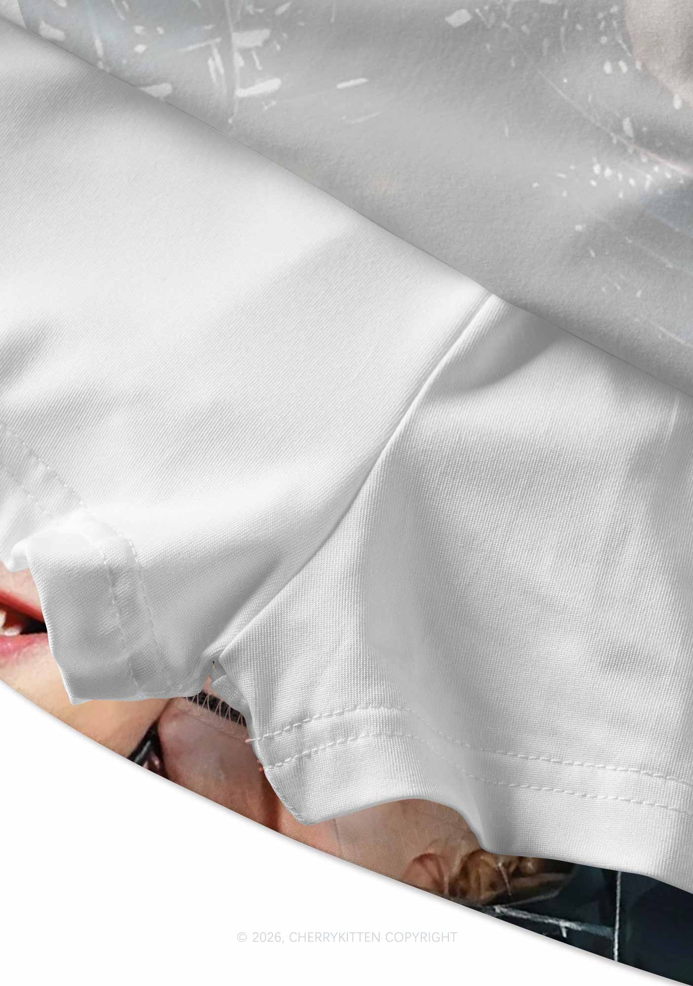 Hockey Duo HR Y2K Print Mini Skirt Cherrykitten