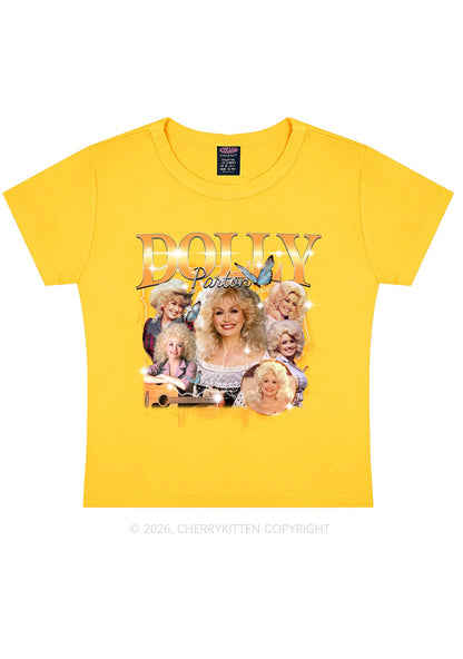 DP Vintage Portrait Y2K Baby Tee Cherrykitten