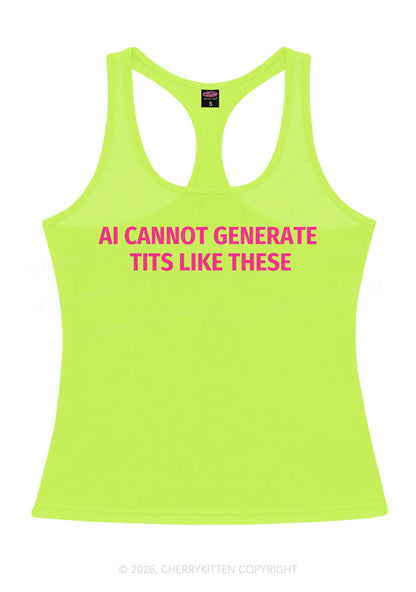 Ai Cannot Generate Txts Y2K Women Racerback Tank Top Cherrykitten