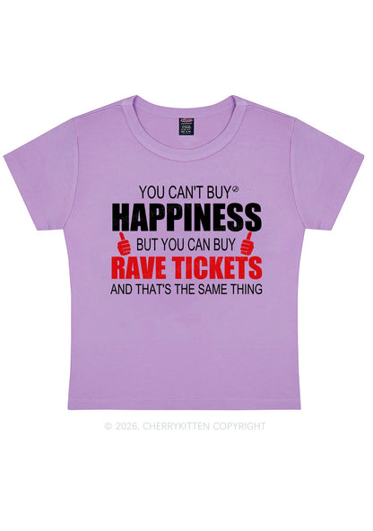 Happiness Rave Tickets Y2K Baby Tee Cherrykitten