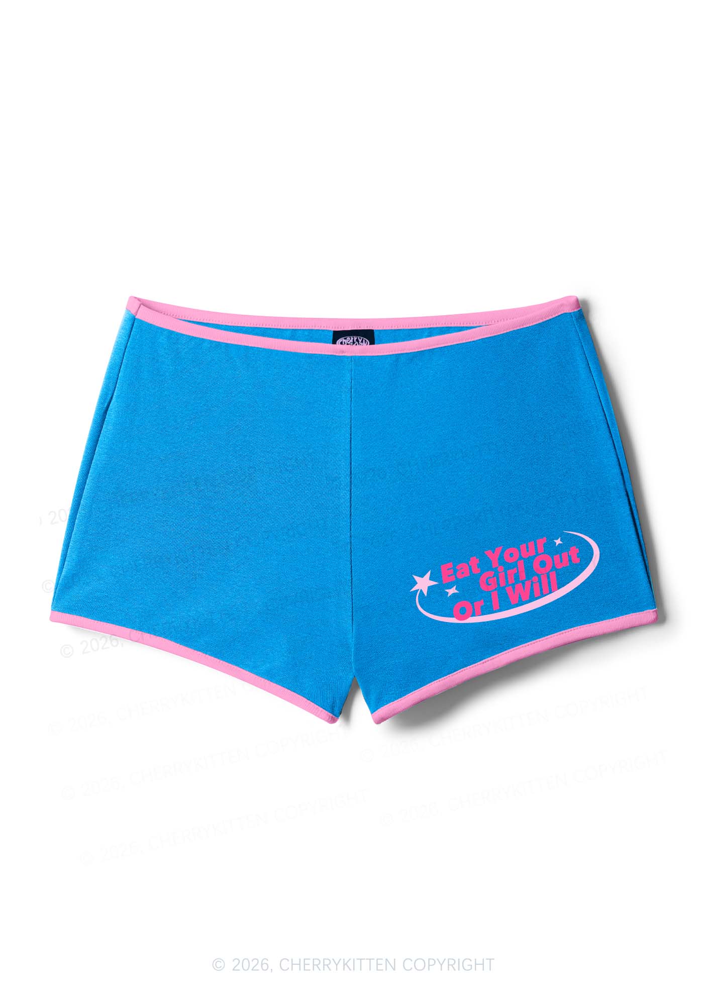 Eat Your Girl Out Pride Y2K Booty Shorts Cherrykitten