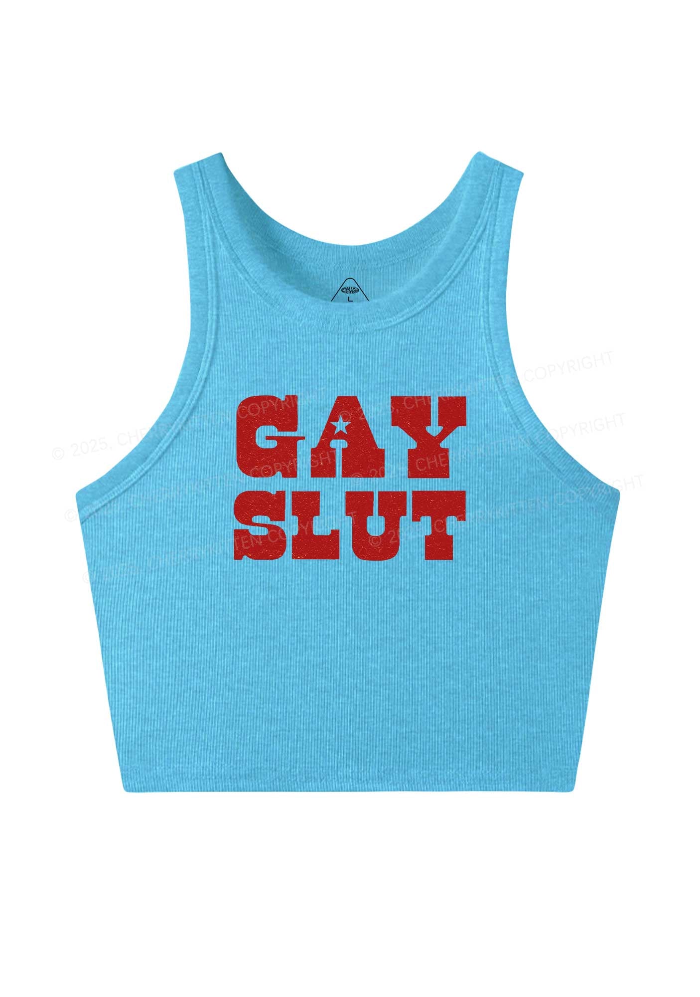 Gay Slxt Pride Y2K Crop Tank Top Cherrykitten