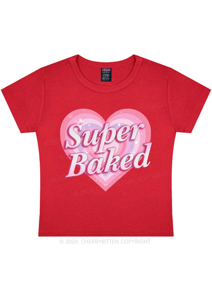 Super Baked Y2K Baby Tee Cherrykitten