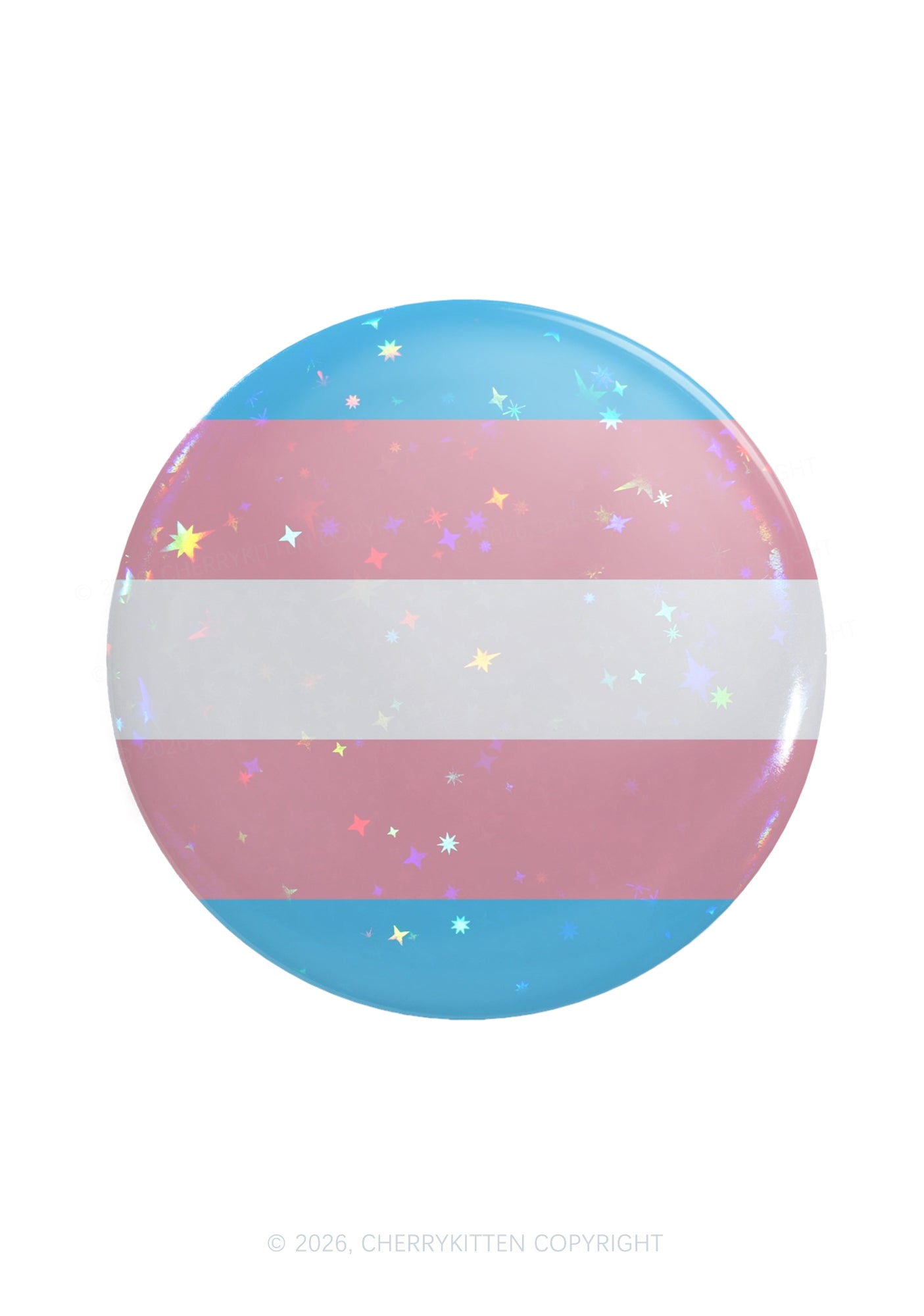 Trans Flag Pride 1Pc Y2K Pin Badge Cherrykitten