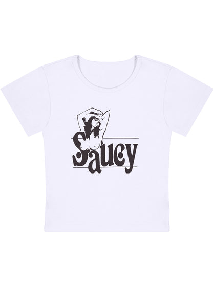 Curvy Saucy Girl Baby Tee
