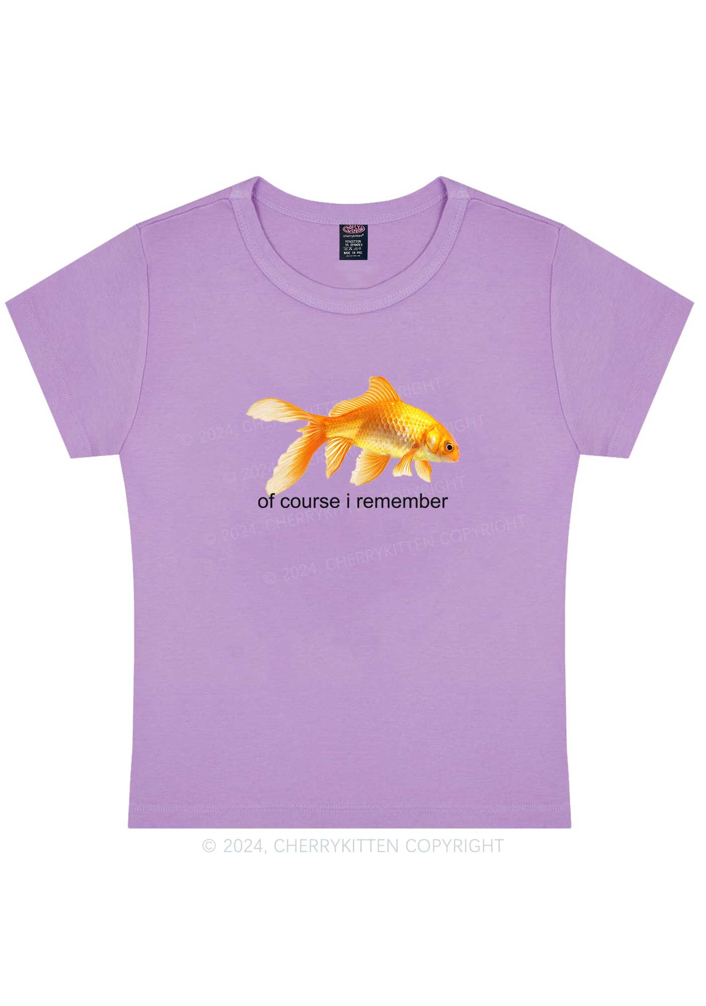 I Remember Goldfish Y2K Baby Tee Cherrykitten