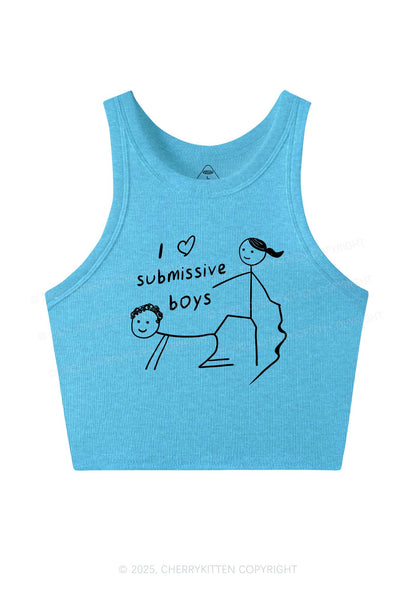 Boys Make Gr8 Pets Y2K Crop Tank Top Cherrykitten