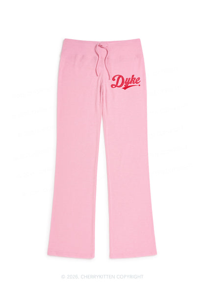 Dyke Stars Pride Y2K Low Rise Drawstring Flare Pants Cherrykitten