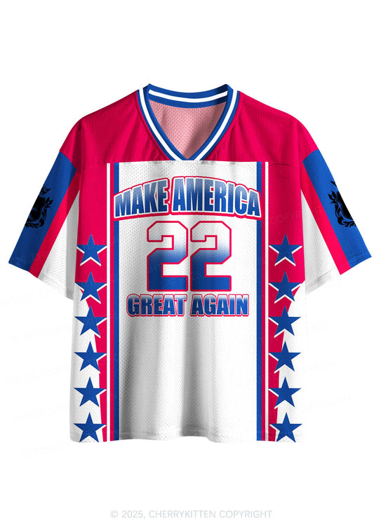 Custom Red Make America Great Again Y2K Sport Jersey Shirts Cherrykitten