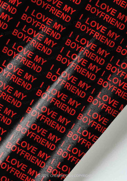 I Love My Boyfriend Y2K Pet Shirts Cherrykitten