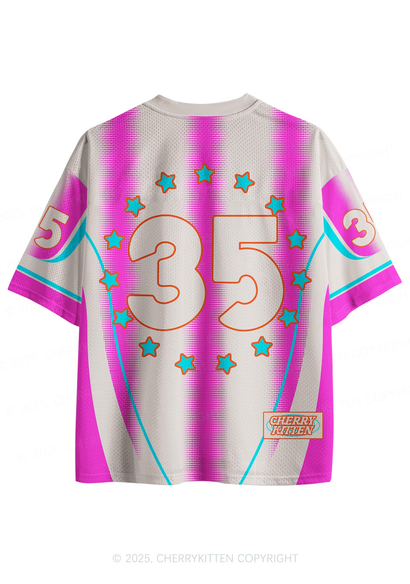 Custom Name Retro Pink Y2K Sport Jersey Shirts Cherrykitten