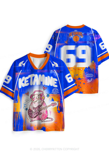 Pink Leopard Guitar Rat Y2K Sport Jersey Shirts Cherrykitten