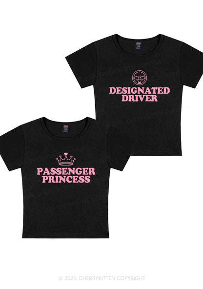 Passenger Princess Designated Driver Y2K Valentine's Day Baby Tee Cherrykitten