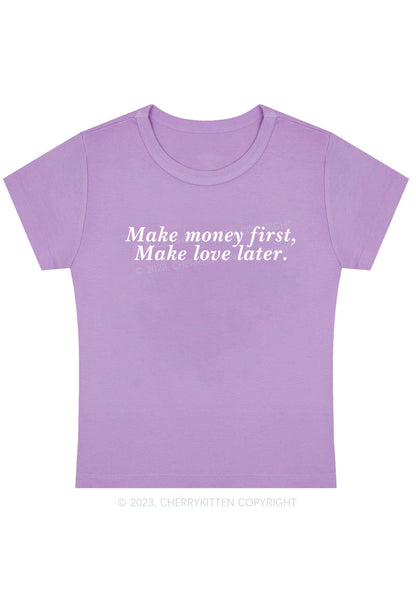 Curvy Make Money First Baby Tee Cherrykitten