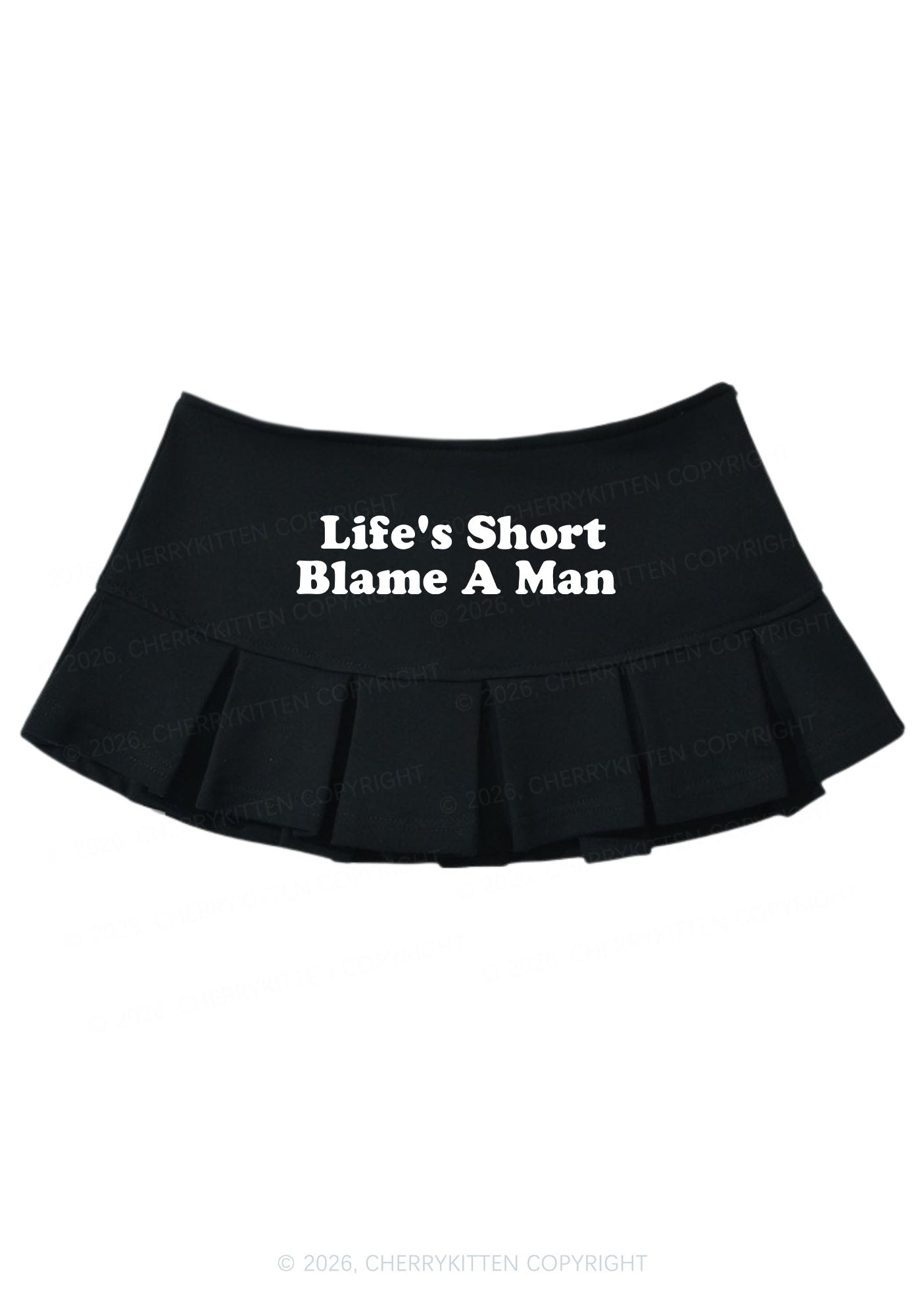 Blame A Man Y2K Mini Pleated Skirts Cherrykitten