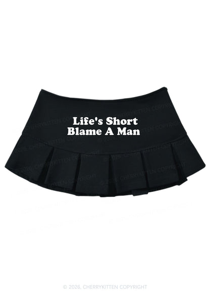 Blame A Man Y2K Mini Pleated Skirts Cherrykitten