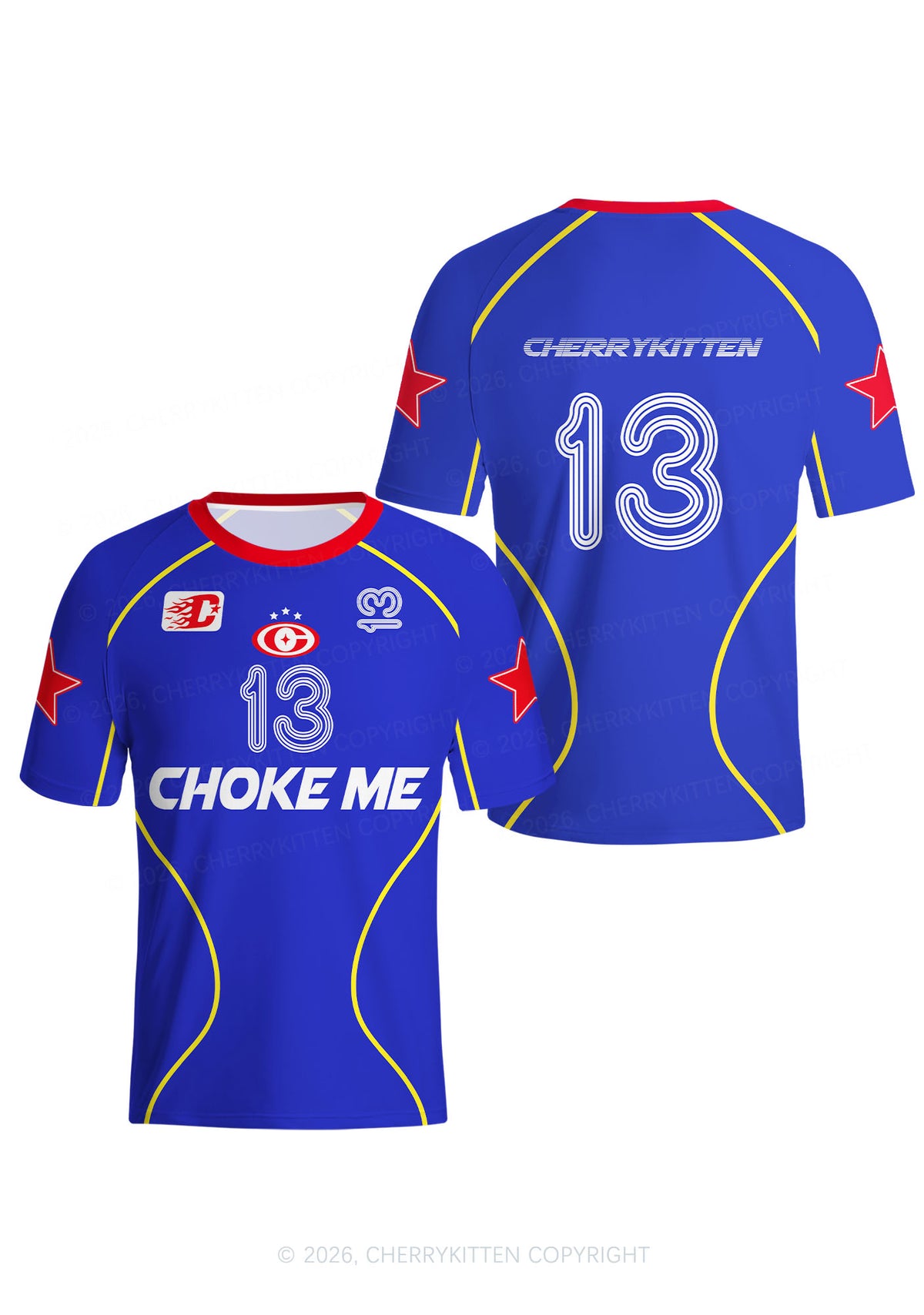 Choke Me Y2K Football Jersey Shirts Cherrykitten