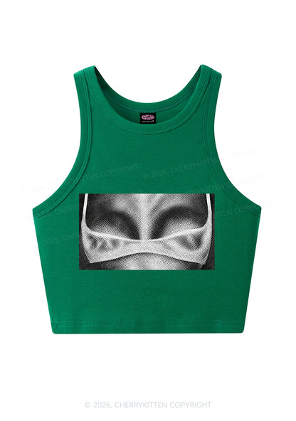 Lingerie Bxxbs Y2K Crop Tank Top Cherrykitten