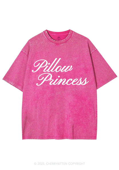 Pillow Princess Y2K Shirts Washed Tee Cherrykitten