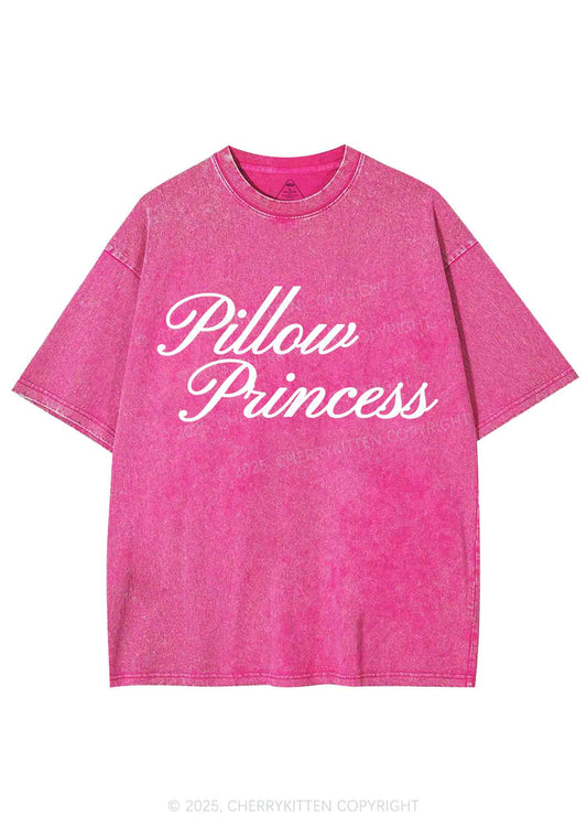 Pillow Princess Y2K Shirts Washed Tee Cherrykitten