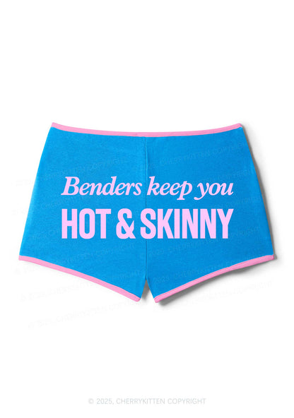 Benders Keep You Hot Skinny Y2K Booty Shorts Cherrykitten