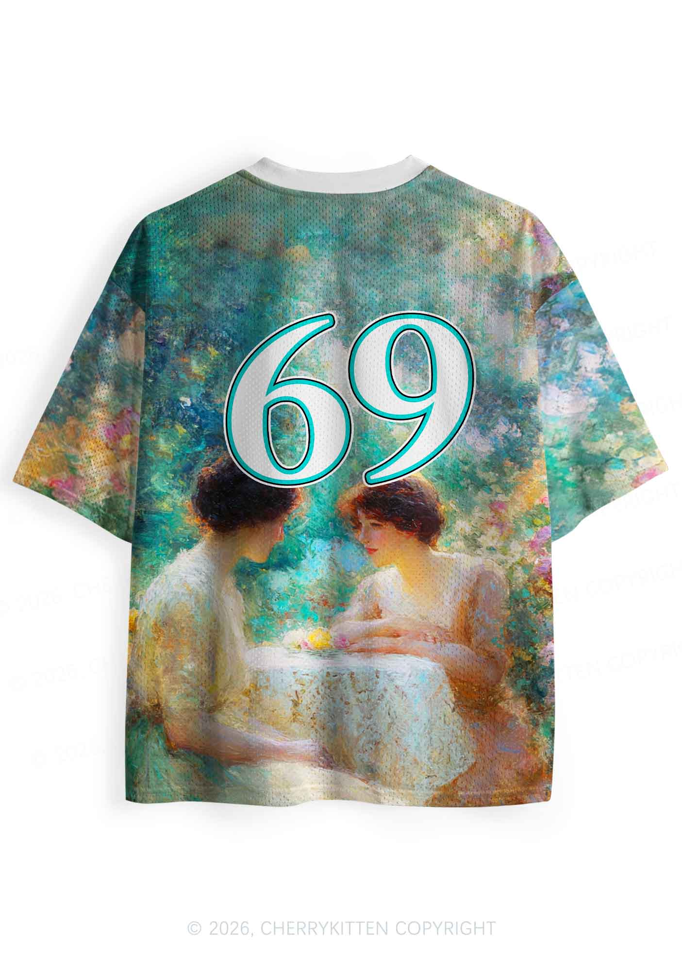 Mint Green Im Not A Lesbian Pride Y2K Sport Jersey Shirts Cherrykitten