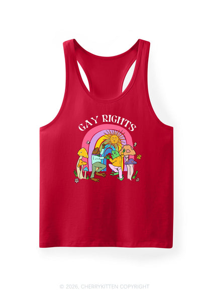 Gay Rights Pride Y2K Men Racerback Tank Top Cherrykitten