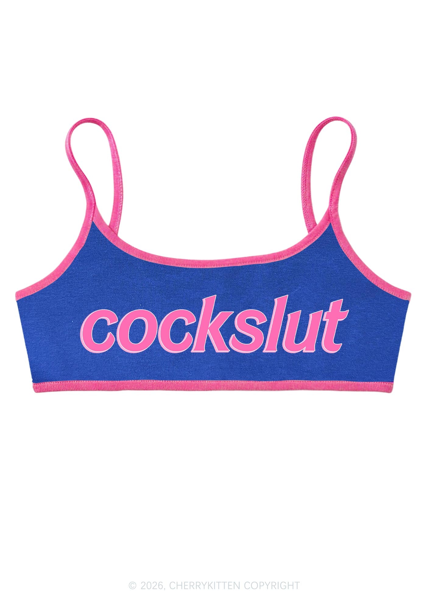 Cockslxt Y2K Super Crop Cami Cherrykitten
