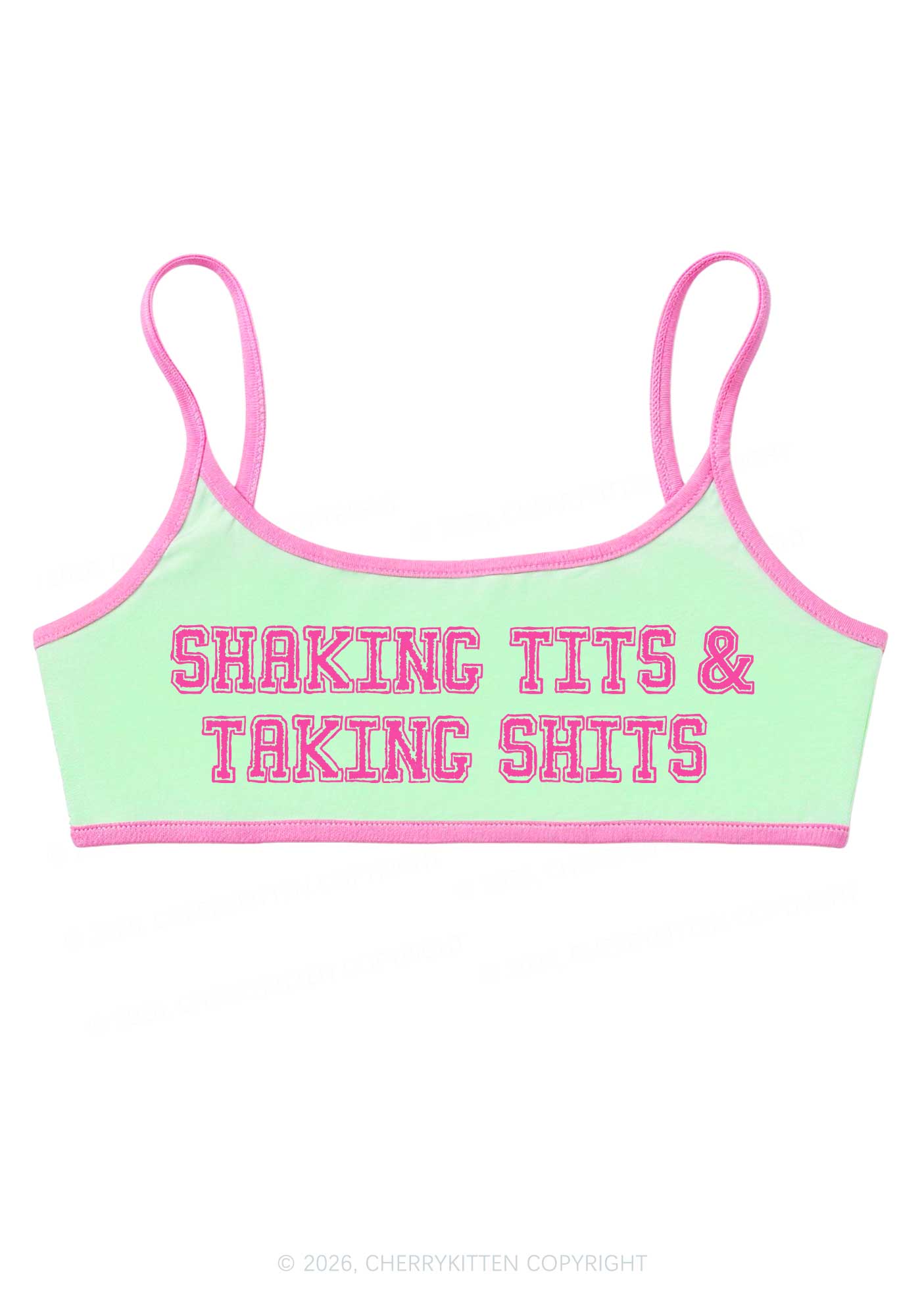 Shaking Txts Taking Shxts Y2K Super Crop Cami Cherrykitten