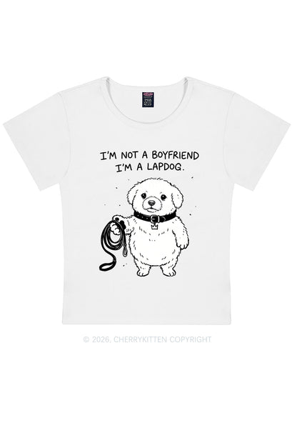 Im A Lapdog Y2K Baby Tee Cherrykitten