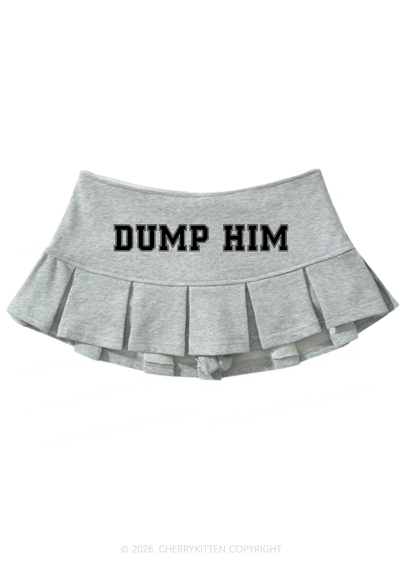 Dump Him Y2K Mini Pleated Skirts Cherrykitten