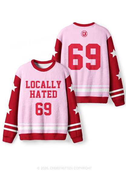 Locally Hated Y2K Knit Sweatshirt Cherrykitten