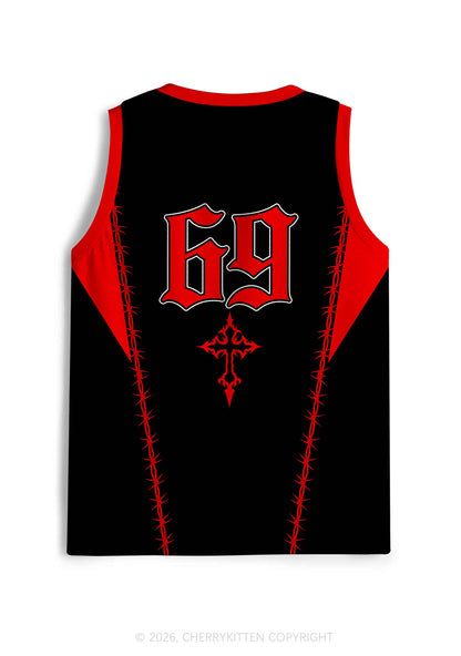 Red Better A Faggot Than A Fascist Pride Y2K Sport Jersey Tank Cherrykitten