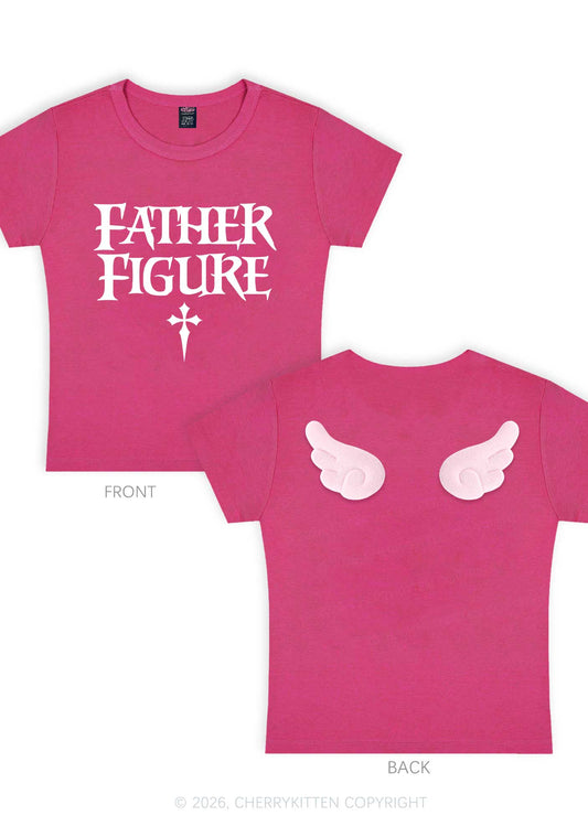 Halloween Father Figure Y2K Goth Angel Wings Baby Tee Cherrykitten