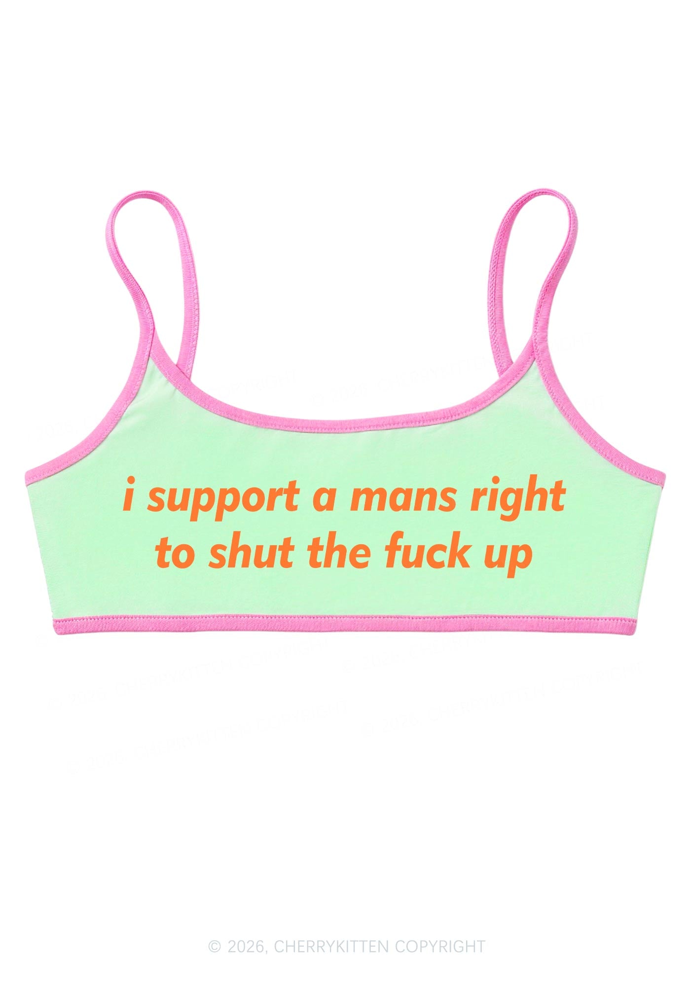 I Support A Mans Right Y2K Super Crop Cami Cherrykitten