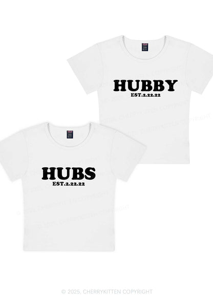 Hubs Hubby Y2K Valentine's Day Baby Tee Cherrykitten