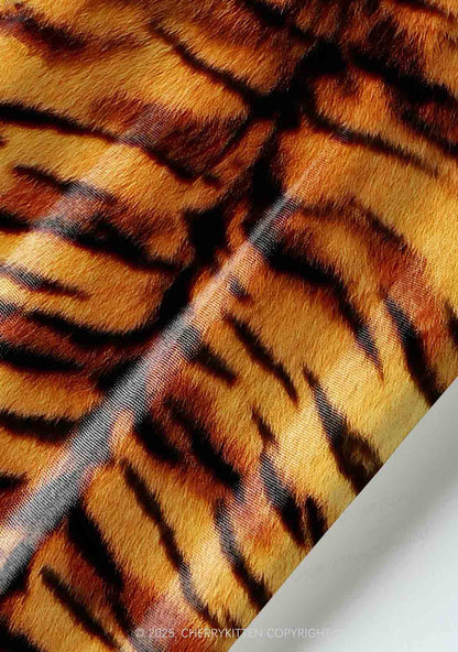 Wild Tiger Texture Y2K Pet Shirts Cherrykitten