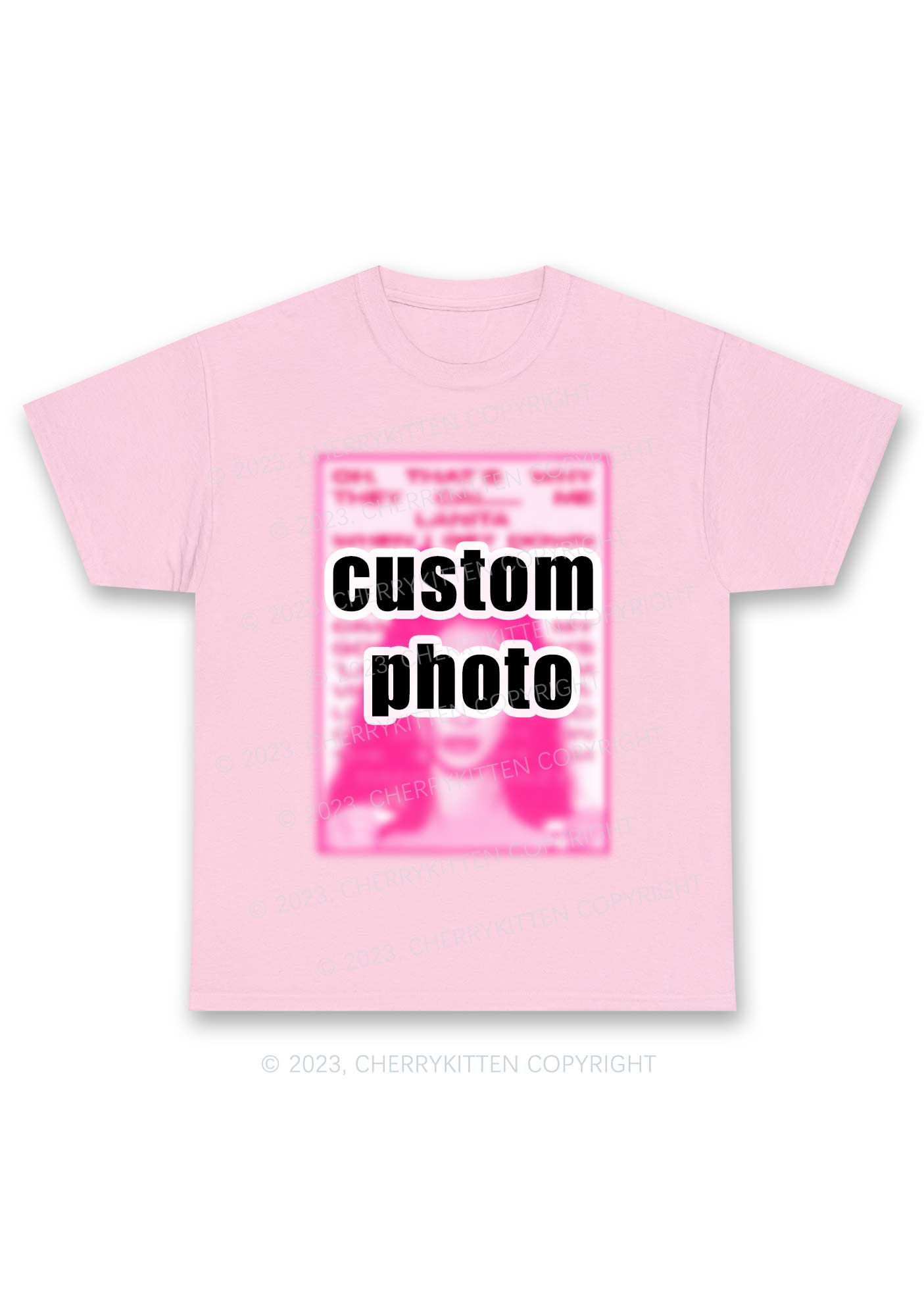 Custom Photo Y2K Chunky Shirt Cherrykitten