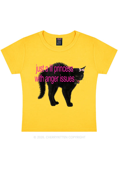 Just A Lil Princess Y2K Baby Tee Cherrykitten