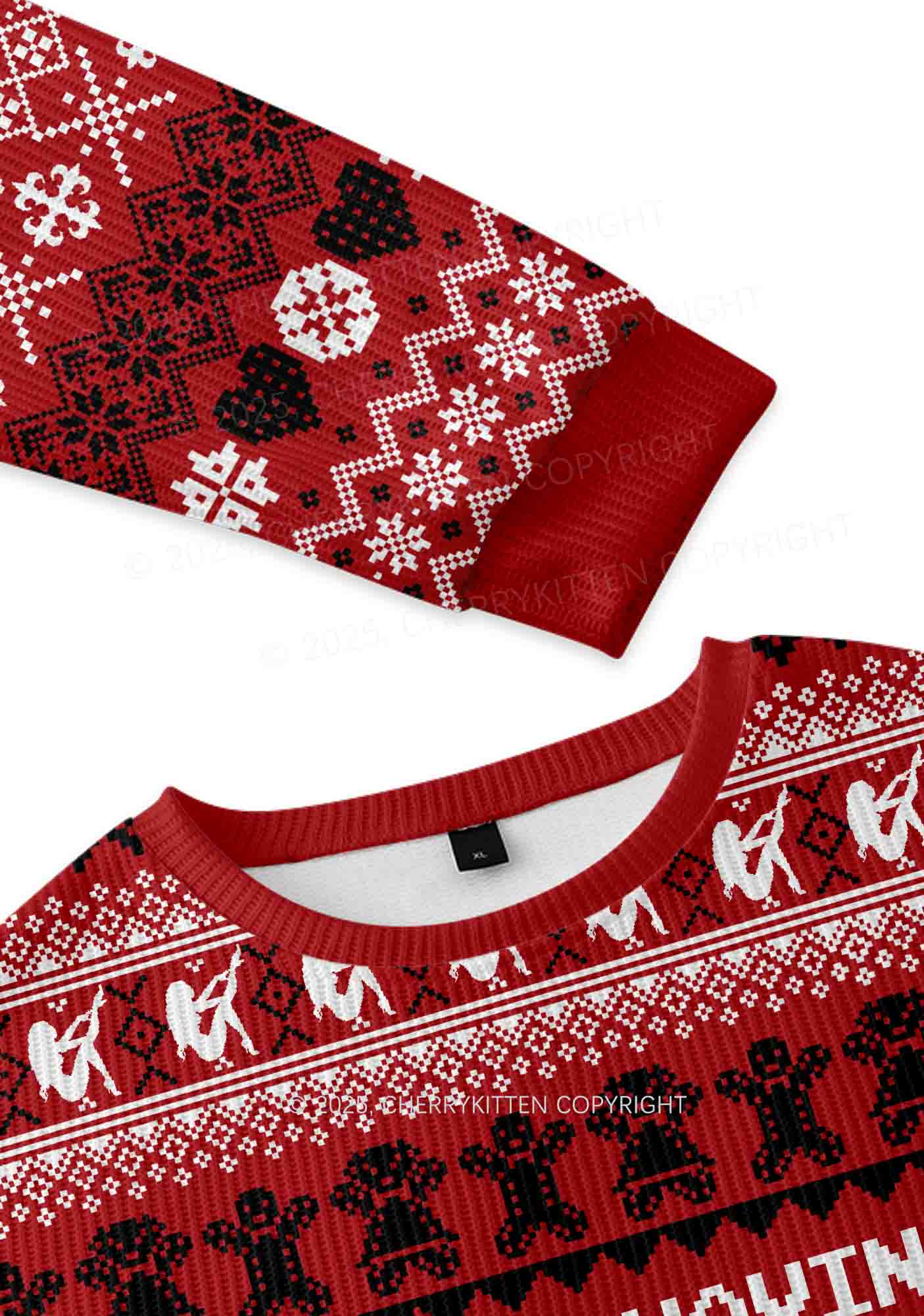 Sorry For Having Correct Opinions Y2K Knit Sweatshirt Cherrykitten