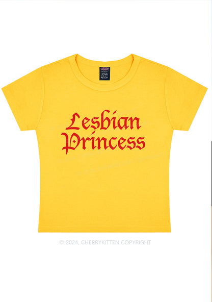 Lesbian Princess Y2K Baby Tee Cherrykitten