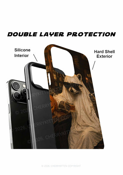 Halloween Ghost Raccoon Bar Y2K Phone Case Cherrykitten
