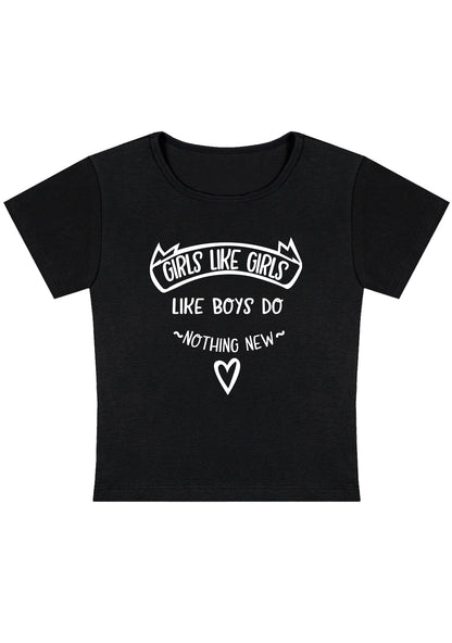 Curvy Girls Like Girls Like Boys Do Nothing New Baby Tee